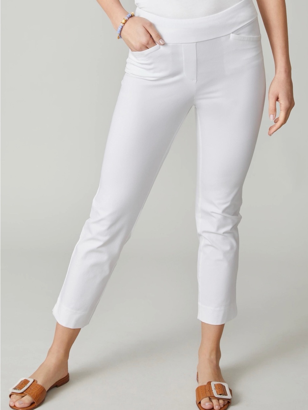 Spartina 449 Maren Pull-On Pant Pearl White (S)
